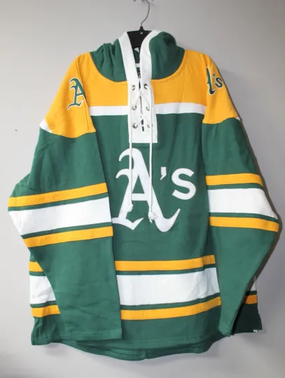 Discover Oakland old time jersey style mid weight cotton hoodie