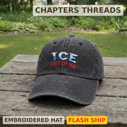 Ice Out Of MN Embroidered Cap, Minnesota Rebel Alliance Political Sun Hat, Vintage Resistance Gift