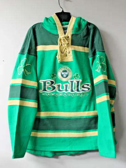 Discover Chicago Lacer jersey style Shamrock midweight cotton hoody