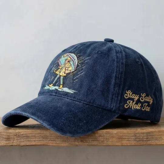 Discover Stay Salty Keep ICE Out Embroidered Cap, Subtle Anti ICE Protest Hat, Pro Immigr