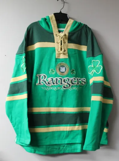 Discover New York old time style Shamrock mid weight cotton hoodie