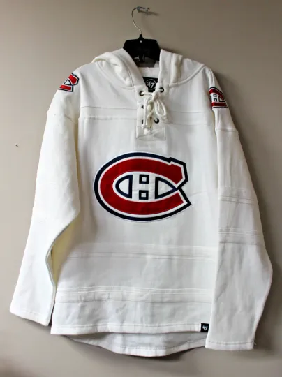 Discover Montreal Lacer jersey style mid weight cotton hoodie