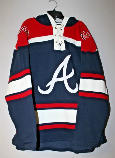 Discover Atlanta old time jersey style mid weight cotton hoodie