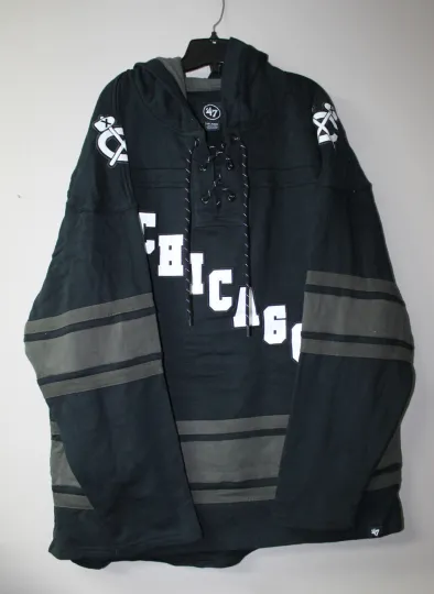 Discover Chicago old time jersey style mid weight cotton hoodie