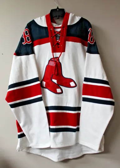 Discover Boston Lacer jersey style mid weight cotton hoodie