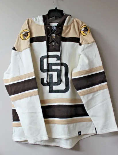 Discover San Diego Lacer jersey style mid weight cotton hoodie