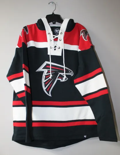 Discover New football Atlanta Lacer jersey style mid weight cotton hoodie