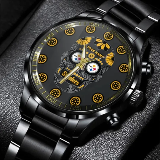 Discover Steeler football Men Hand Watch Personalized Gift For Fans