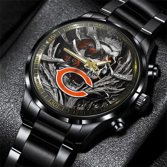Bears football Men Hand Watch Personalized Gift For Fans