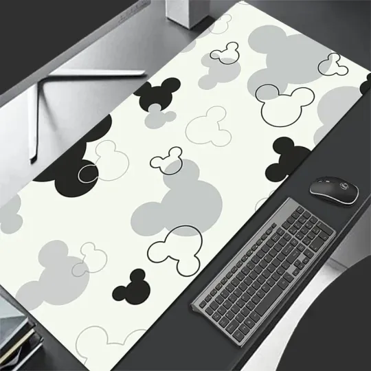 Discover Pc Cartoon Anime Computer Keyboard Pads Desk Mat Gaming Accessories Home Cartoon Gift Disney Mickey Minnie Pu Leather Mouse Pad