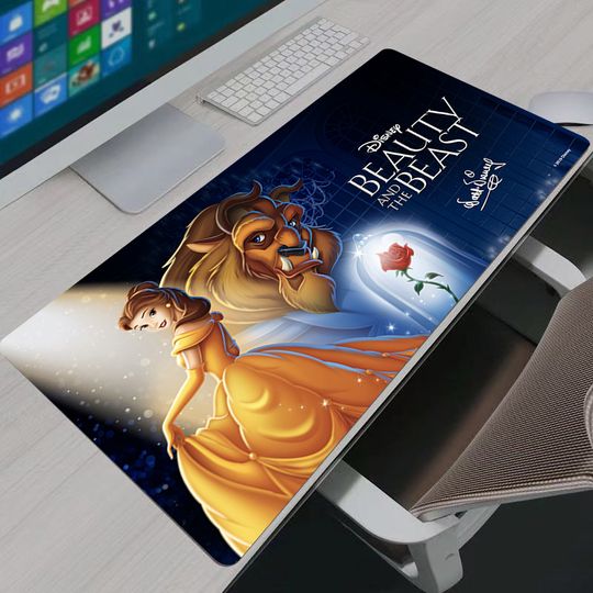 Discover Large Mouse pad pc speed XXL For e-sports players Beauty and the Beast Laptop Computer Keyboard  desk Mat xxl Best Gift mousepad
