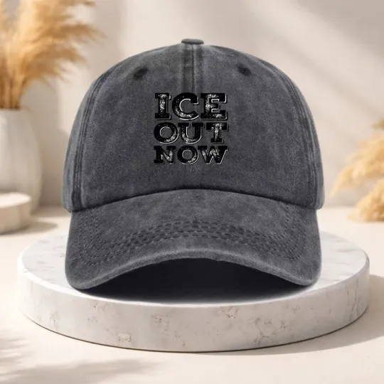 Discover ICE Out Now Distressed Rise and Resist Adjustable Baseball Cap  Unisex