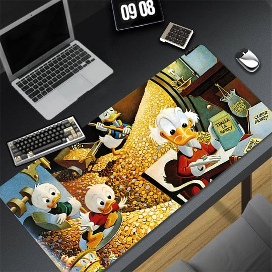 Discover Mouse Pad Laptop Non-slip Esports Office Laptop Desk Mat Game Mickey and Minnie Player Mousepad Mini PC Accessories Keyboard Pad