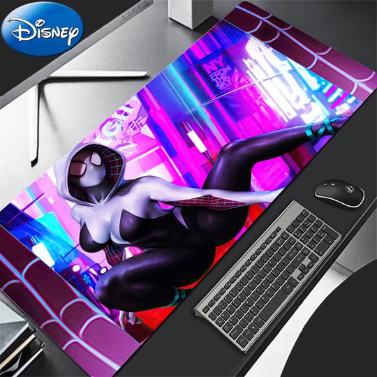Discover Mouse Pad Gaming Accessories PC Gamer Alfombrilla Computer S-spider woman G-gwen Desk Mat Laptop Varmilo Keyboard Pad Mousepad