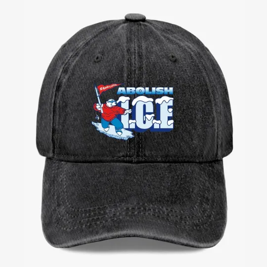 Discover Abolish ICE Graphic Dad Hat Political Statement Cap Unisex Streetwear Gift