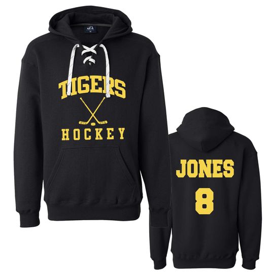 Custom Unisex Hockey Team Hoodie Jersey with Lace Hood