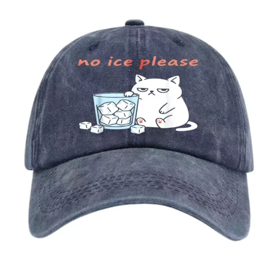 Discover No Ice Please Anti ICE Dad Hat Cute Funny Vintage Washed Adjustable Baseball Cap