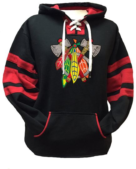 Discover Fear The Feathers Game Day Blackhawk Hockey Hoodie