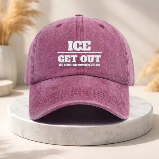Discover ICE Out Of Our Communities USA Immigrants Protests Anti-ICE baseball Cap Unisex