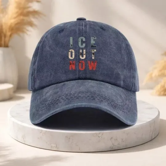 Discover ICE Out Now Anti ICE Protest Hat Bold Statement Vintage Adjustable Baseball Cap