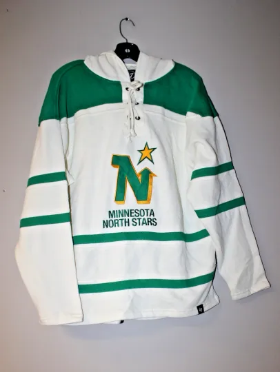 Discover New Minnesota Lacer jersey style midweight cotton hoodie