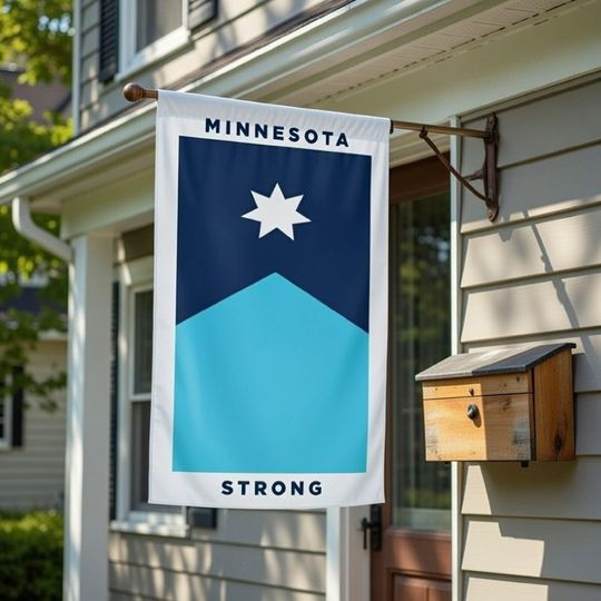 Discover Minnesota Strong Yard Flag, Minnesota Pride Garden Flag, Unity and Resistance Outdoor Decor