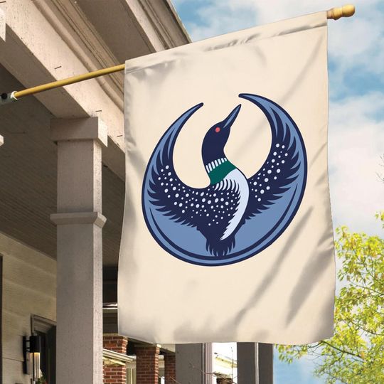 Anti ICE Minnesota Loon Garden Flag, Resistance Yard Sign, Rebel Birds Pin, Abolish ICE, Pro Immigrants, Protest Flag