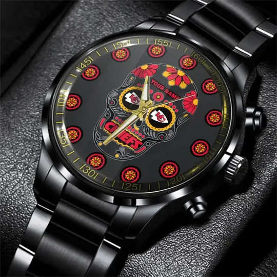 Discover Chiefs football Men Hand Watch Personalized Gift For Fans