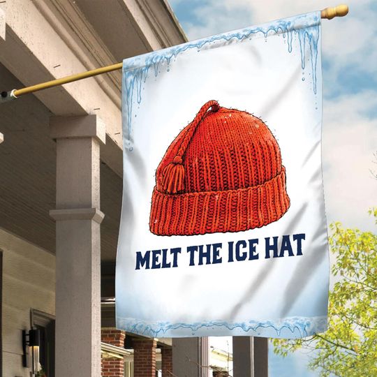 Discover Melt Ice Hat Garden Flag, A Melt the Ice Yard Sign, Melt the ICE Hat Crochet, Melt ICE Cap, Red Hat For Protest, FAFO  Protest Sign