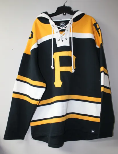 Discover Pittsburgh old time jersey style midweight cotton hoodie