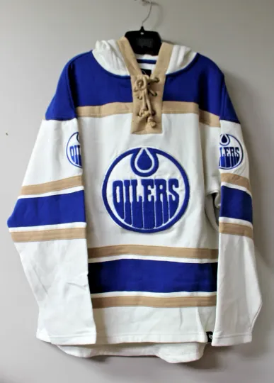 Discover New Edmonton Lacer jersey style mid weight cotton hoodie