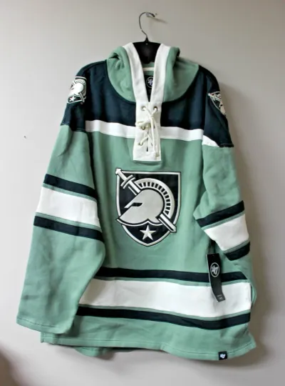 Discover New Army Black Lacer old time style midweight cotton hoodie