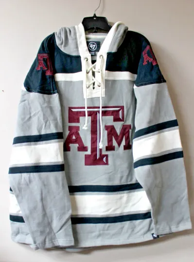 Discover New NCAA Texas A&M Aggies old time jersey style mid weight cotton hoodie men XXL