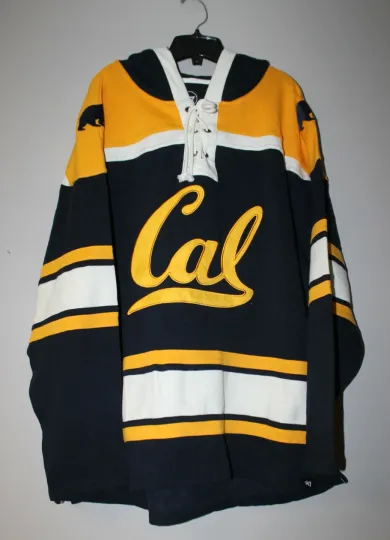 Discover New NCAA California Golden Bears old time style mid weight cotton hoodie men L