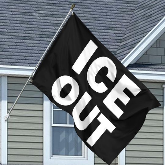 Discover ICE Out House Flag, Anti ICE Flag,Abolish ICE House Flag,Human Rights Garden Sign