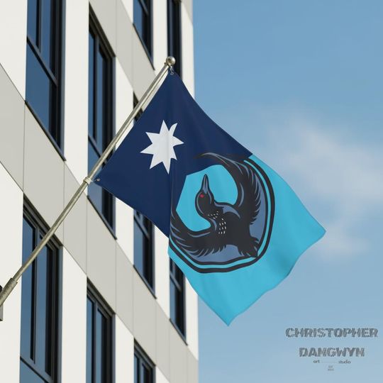 Discover Minnesota Rebel Loon Flag,Anti Ice Double Sided Flag, Minnesota Ice Out, Minnesota Strong