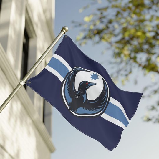 Discover Protest Resistance Flag, Minnesota Rebel Loon Flag, Double Sided Flag, Ice Out, Minnesota Strong