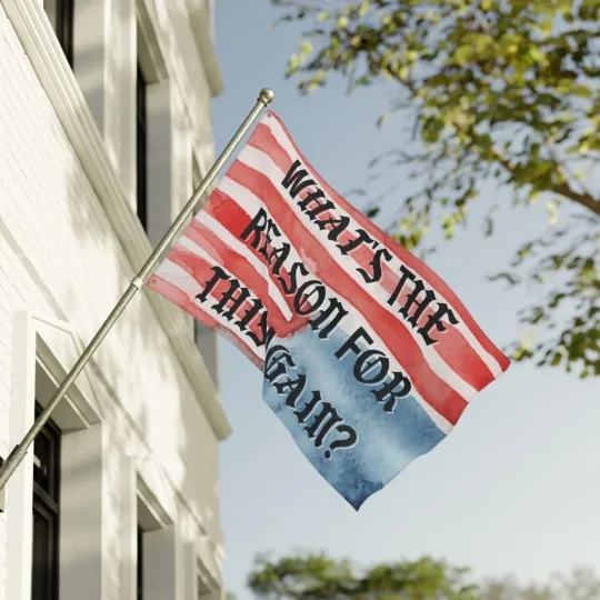 Discover Out Ice What The Reason For House Flag, Large Double-Sided Home Gift Decor