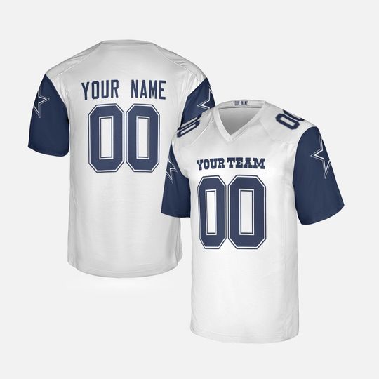 Discover Personalized 1996 White Cowboys Jersey Throwback: Add Name & Number