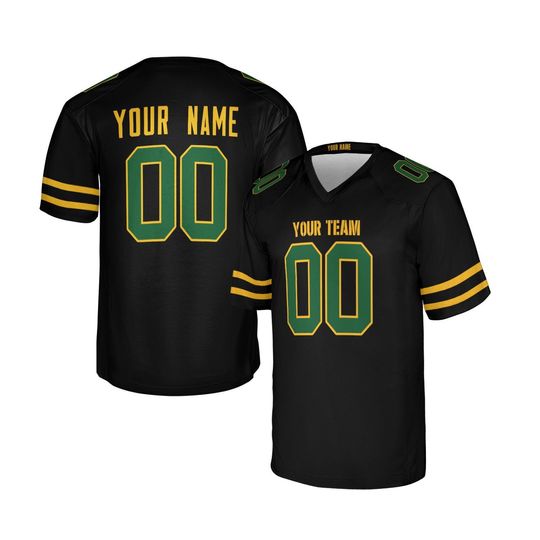 Discover Personalized Black Packers Jersey: Fashion Game, Add Name & Number, Adult Sizes