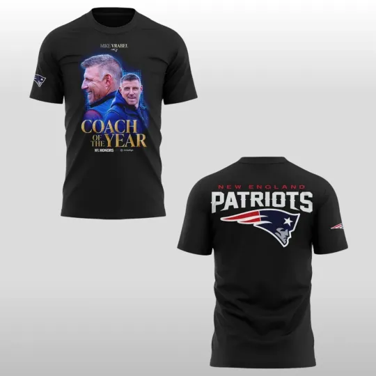 Discover 2026 1England Patriot  Coach of the Year Legacy 3D Shirt