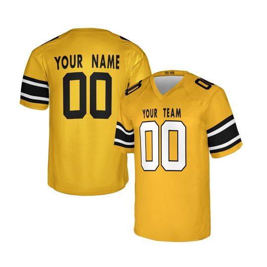 Discover Personalized Yellow Steeler Jersey: Alternate, Add Name & Number, Adult Sizes