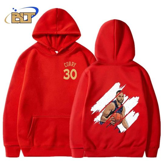 2025 stephen curry double-sided printed adult hoodie loose large size sports sweatshirt casual top for men and women hoodie