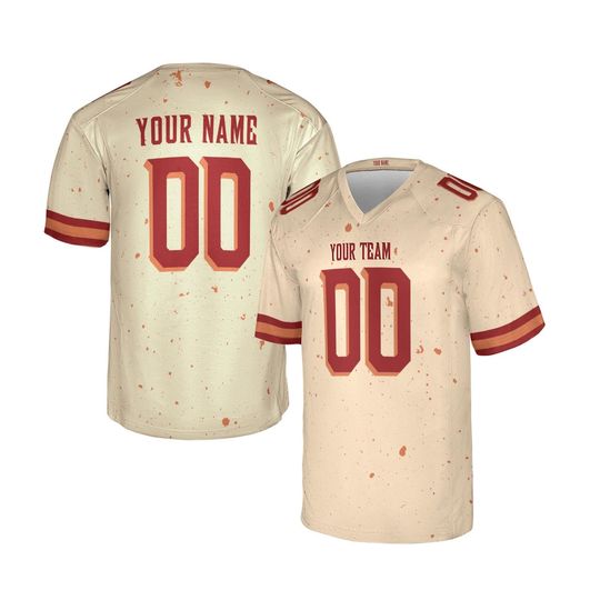 Discover Personalized Natural Red Cardinals Jersey: Add Name & Number, Adult Sizes