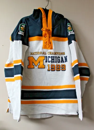 Discover Michigan 1989 Champions Lacer mid weight cotton hoodie