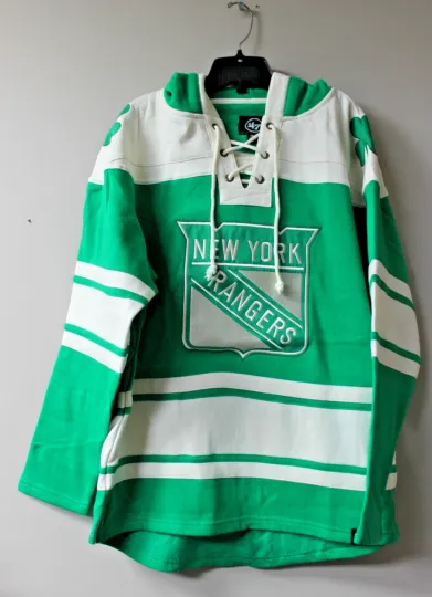 Discover New New York old time style Shamrock mid weight cotton hoodie