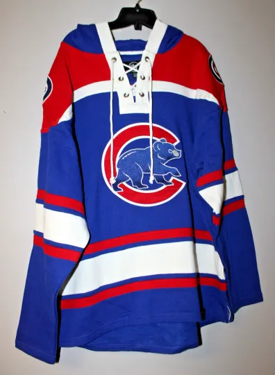 Discover Chicago old time jersey style mid weight cotton hoodie