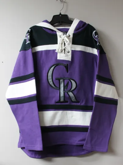 Discover New NBA Colorado Rockies Lacer jersey style mid weight cotton hoodie men's L