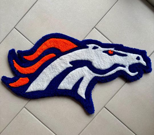 Denver Broncos Shaped Rug