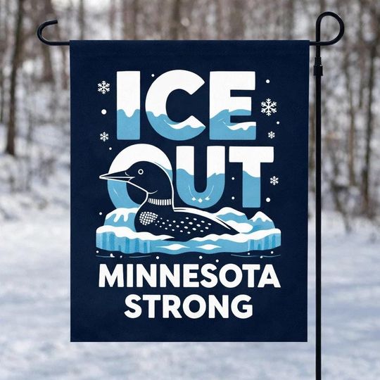 Discover Ice Out Minnesota Strong Garden Flag  Anti ICE Yard Flag, Minnesota Activist Outdoor Flag, Protest Decor, Resist Ice Sign